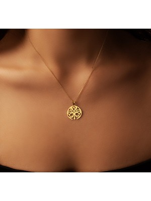 Şans Tılsımı 14 Ayar Altın Kolye