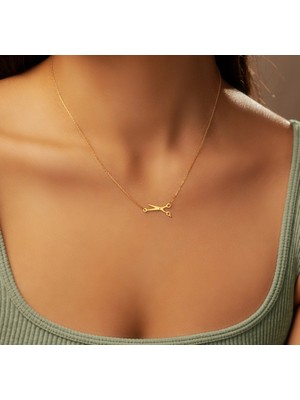 Makas 14 Ayar Altın Kolye