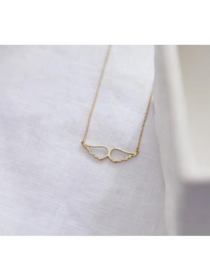 Peri Kanadı 14 Ayar Altın Kolye