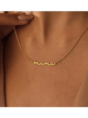 Kişiye Özel Isim Yazılı 14 Ayar Altın Kolye