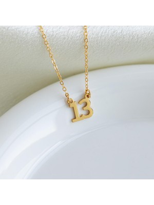 13 Sayısı 14 Ayar Altın Kolye