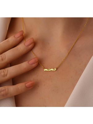 Isim Yazılı 14 Ayar Altın Kolye