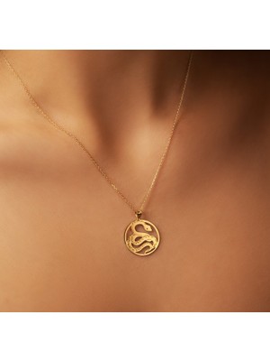 Yılan 14 Ayar Altın Kolye