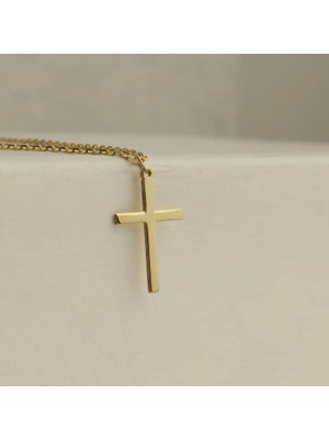 Haç 14 Ayar Altın Kolye