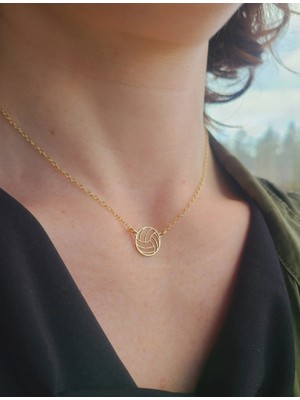 Voleybol 14 Ayar Altın Kolye