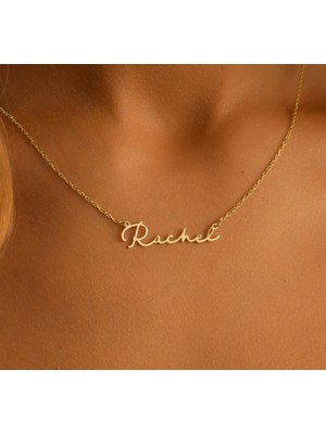 Isim Yazılı 14 Ayar Altın Kolye