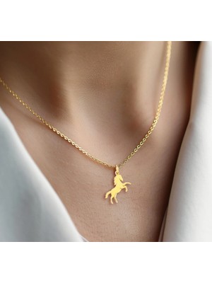 Unicorn 14 Ayar Altın Kolye