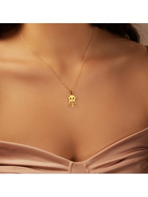 Panda 14 Ayar Altın Kolye