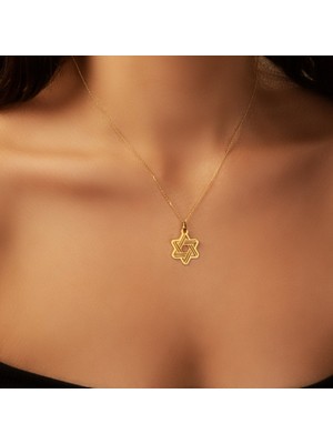Yıldız 14 Ayar Altın Kolye