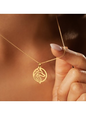 Kurt 14 Ayar Altın Kolye