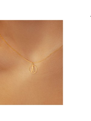 Harf 14 Ayar Altın Kolye