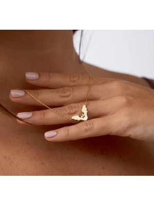 Yarasa 14 Ayar Altın Kolye