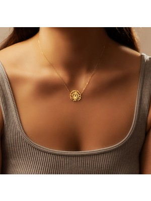 Hindi 14 Ayar Altın Kolye