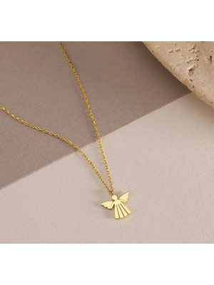 Peri Kanadı 14 Ayar Altın Kolye