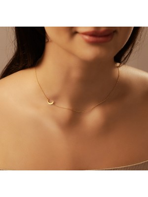 Ay 14 Ayar Altın Kolye