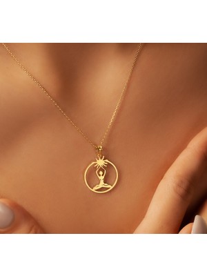 Yoga 14 Ayar Altın Kolye