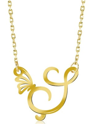 Ş Harf 14 Ayar Altın Kolye