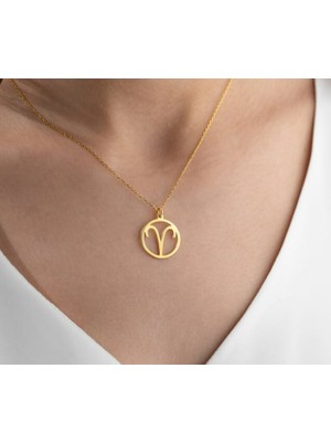 Koç Burç 14 Ayar Altın Kolye