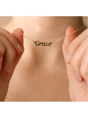 Isim Yazılı 14 Ayar Altın Kolye