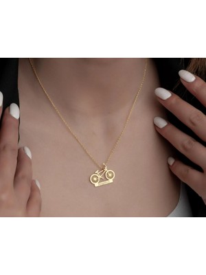 Bisiklet 14 Ayar Altın Kolye