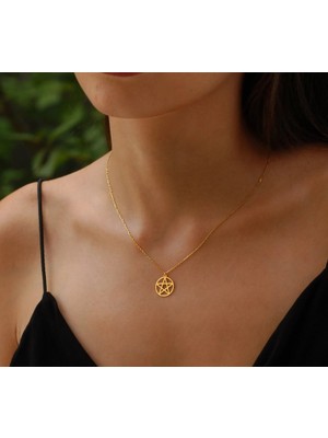 Davud Yıldızı 14 Ayar Altın Kolye
