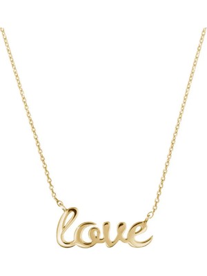 Aşk 14 Ayar Altın Kolye