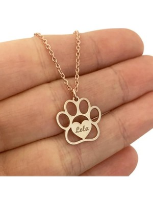 Pati Isim Yazılı 14 Ayar Altın Kolye