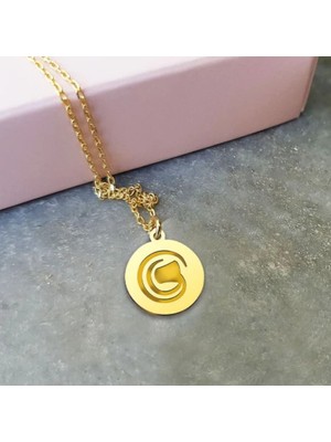 Kova Burç 14 Ayar Altın Kolye