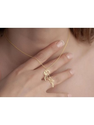 Koç Burç 14 Ayar Altın Kolye