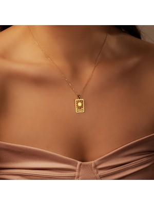 Manzara 14 Ayar Altın Kolye