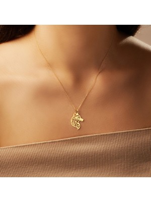 Alfa Kurt 14 Ayar Altın Kolye