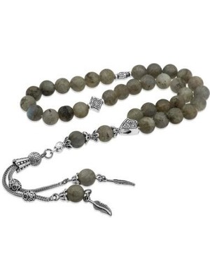 Doğal Taşlı Labradorid Taşı Tesbih