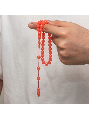 Sıkma Kehribar 925 Ayar Gümüş Tesbih