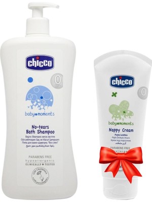 Chicco Göz Yakmayan Saç ve Vücut Şampuanı 750ML + Chicco Pişik Önleyici Krem 100ML