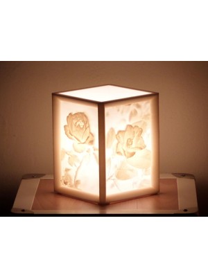 BYR Litofan'dan Daha Fazlası Kamelya ve Gül Lamba (Plastik Aparattır!!!)