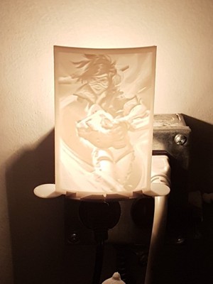 BYR Litofan Gece Lambası Standı (Plastik Aparattır!!!)