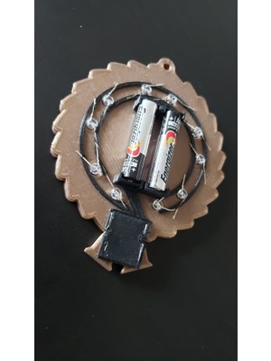 BYR Elde Taşınabilir Işıklı Noel Çelengi (Plastik Aparattır!!!)