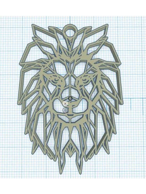 BYR Geometrik Aslan - Geometrik Aslan (Plastik Aparattır!!!)