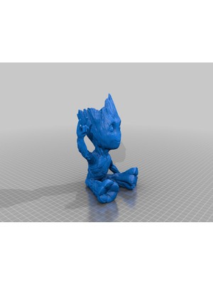 BYR Bebek Groot Hard Rock Metal Saksı Vazo (Plastik Aparattır!!!)