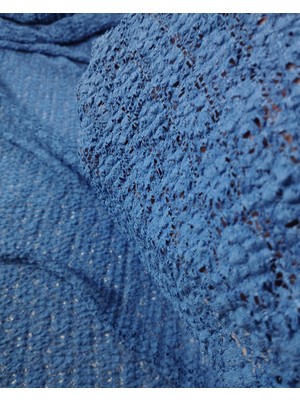 Mavi Renkte Jarse (En 100 cm x Boy 360 Cm)