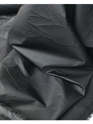 Telalı Siyah Renkte Rüzgarlık Benzeri Dokuma (En  140 cm x Boy  250 Cm)
