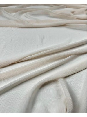 Pastel Uçuk Somon Renkte Kırinkıl Şifon (En  150 cm x Boy  150 Cm)