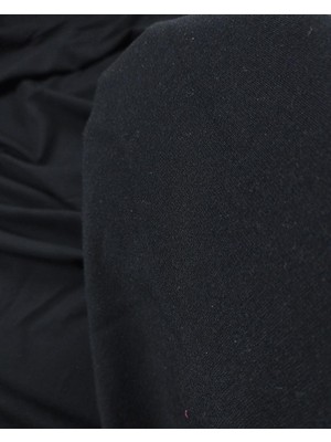 Siyah Renkte Yumuşak Ince Interlok Örme (En 160 cm x Boy 125 Cm)