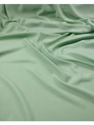 Açık Yeşil Renkte Krep Şifon (En  145 cm x Boy 190 Cm)