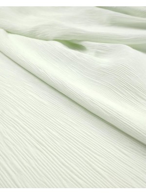 Mint Yeşili Renkte Bürümcüklü Dokuma En: 150