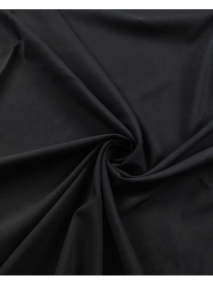 Telalı Siyah Renkte Viskon Vual (En 150 cm x Boy 180 Cm)