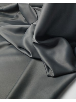 Koyu Gri Renkte Tok Mat Saten (En  150 cm x Boy  170 Cm)