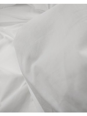 Beyaz Renkte Poplin Dokumaen: 140 cm