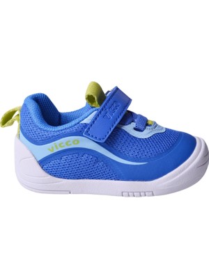 Vicco Burdu Erkek Çocuk İlk Adım Ayakkabısı Düz Tabanlı Rahat Kullanım İçin