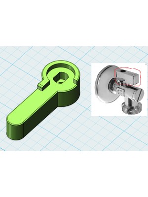 BYR Çamaşır Makinesi Su Musluğu Değiştirme Kolu (Plastik Aparattır)